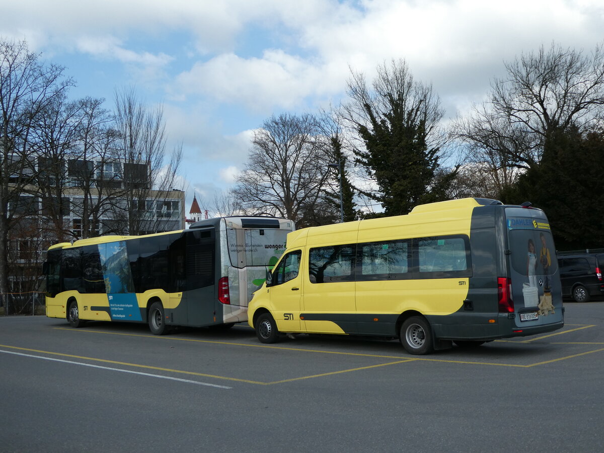 (246'380) - STI Thun - Nr. 5/BE 816'005 - Mercedes am 23. Februar 2023 bei der Schifflndte Thun