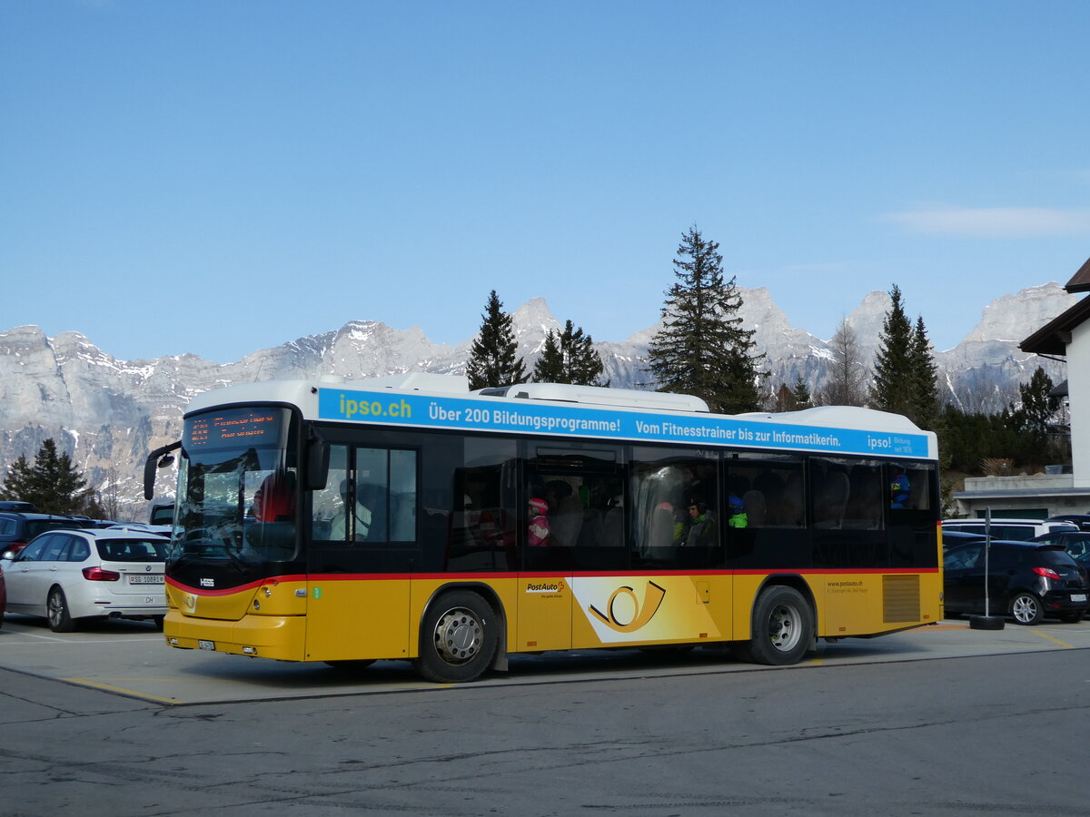 (246'481) - Gessinger, Bad Ragaz - SG 64'780/PID 5685 - Scania/Hess am 24. Februar 2023 in Flumserberg, Tannenboden