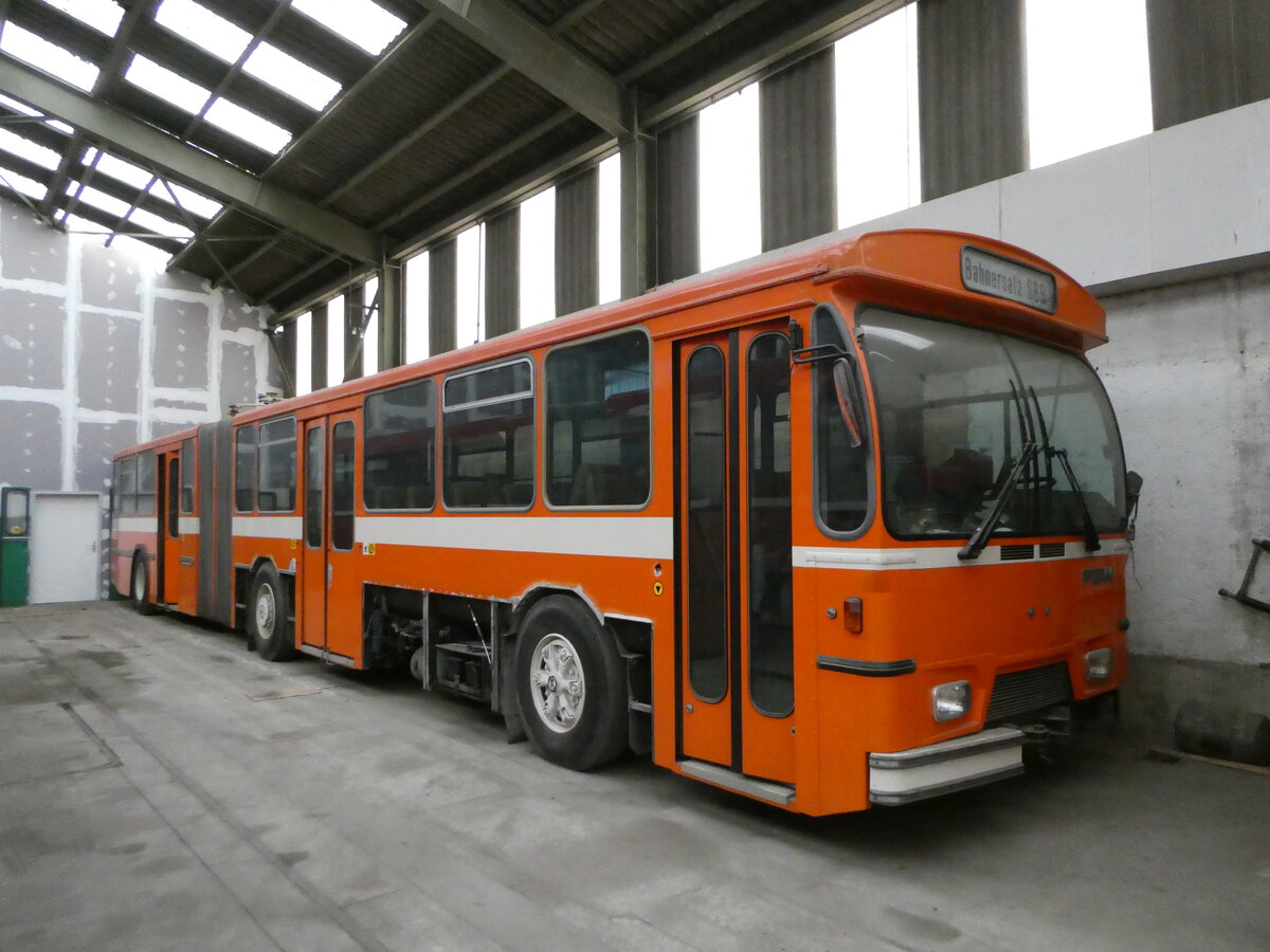 (246'698) - ZVB Zug (RWB) - Nr. 48 - FBW/Hess (ex RhV Altsttten Nr. 102) am 26. Februar 2023 in Oberburg, Ziegelgut