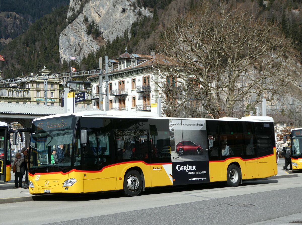 (247'172) - PostAuto Bern - BE 610'540/PID 11'404 - Mercedes am 13. Mrz 2023 beim Bahnhof Interlaken West