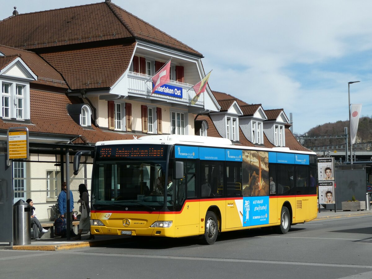 (247'195) - PostAuto Bern - BE 610'539/PID 5270 - Mercedes (ex BE 700'281; ex Schmocker, Stechelberg Nr. 2) am 13. Mrz 2023 beim Bahnhof Interlaken Ost