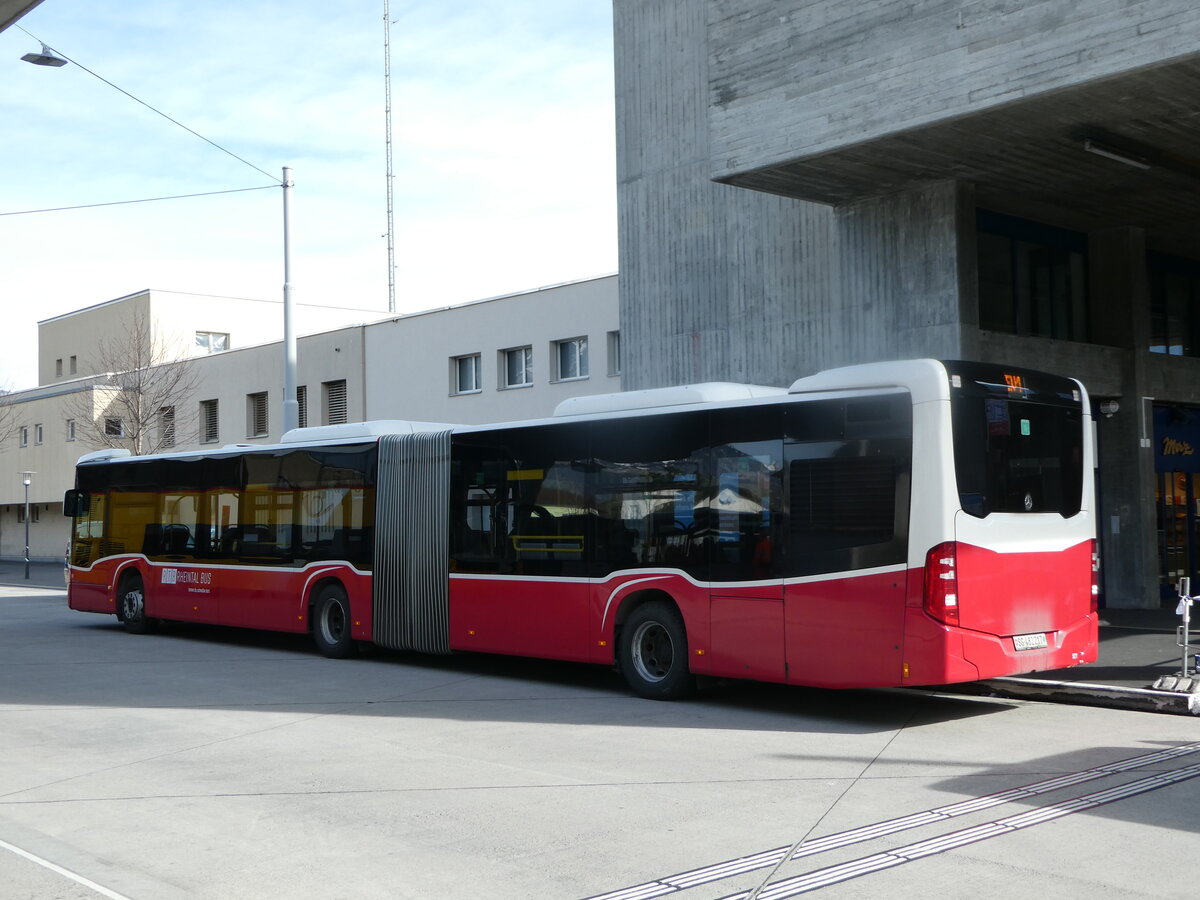 (247'304) - RTB Alststtten - Nr. 921/SG 482'217 - Mercedes (ex Wiener Linien, A-Wien Nr. 8725) am 17. Mrz 2023 beim Bahnhof Buchs