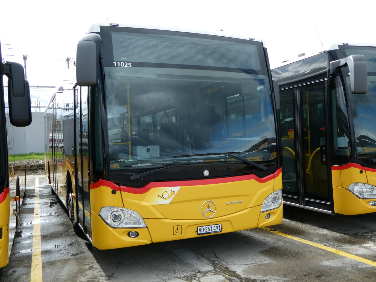 (247'651) - CarPostal Ouest - VD 261'491/PID 11'025 - Mercedes am 25. Mrz 2023 in Yverdon, Garage