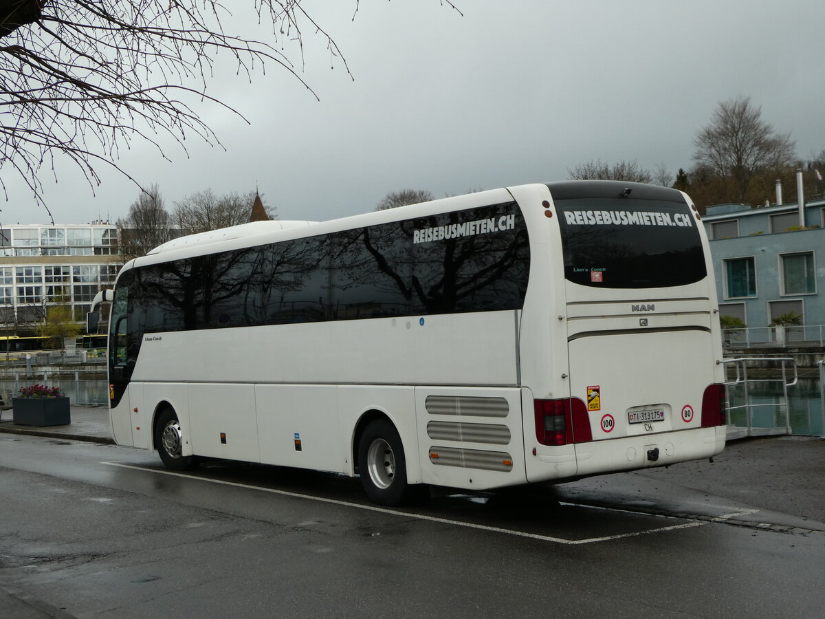 (247'756) - Bihtours, Schlieren - TI 313'175 - MAN am 26. Mrz 2023 bei der Schifflndte Thun