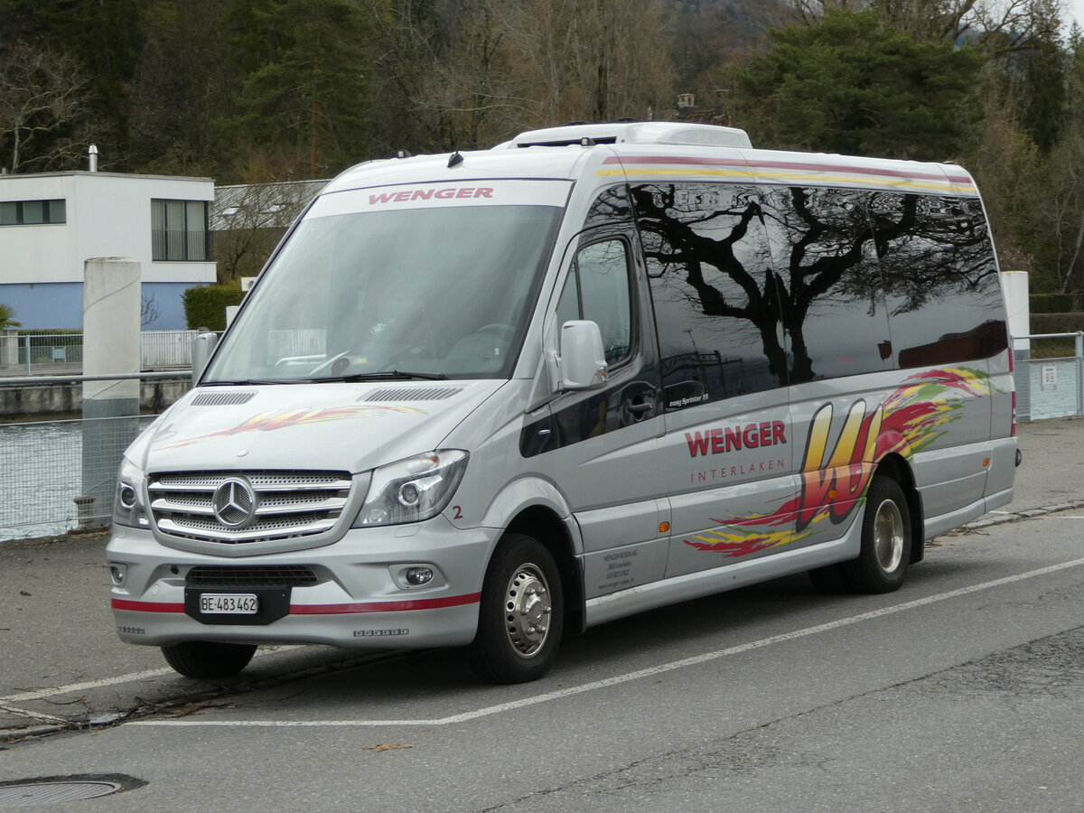 (247'919) - Wenger, Interlaken - Nr. 2/BE 483'462 - Mercedes am 1. April 2023 bei der Schifflndte Thun