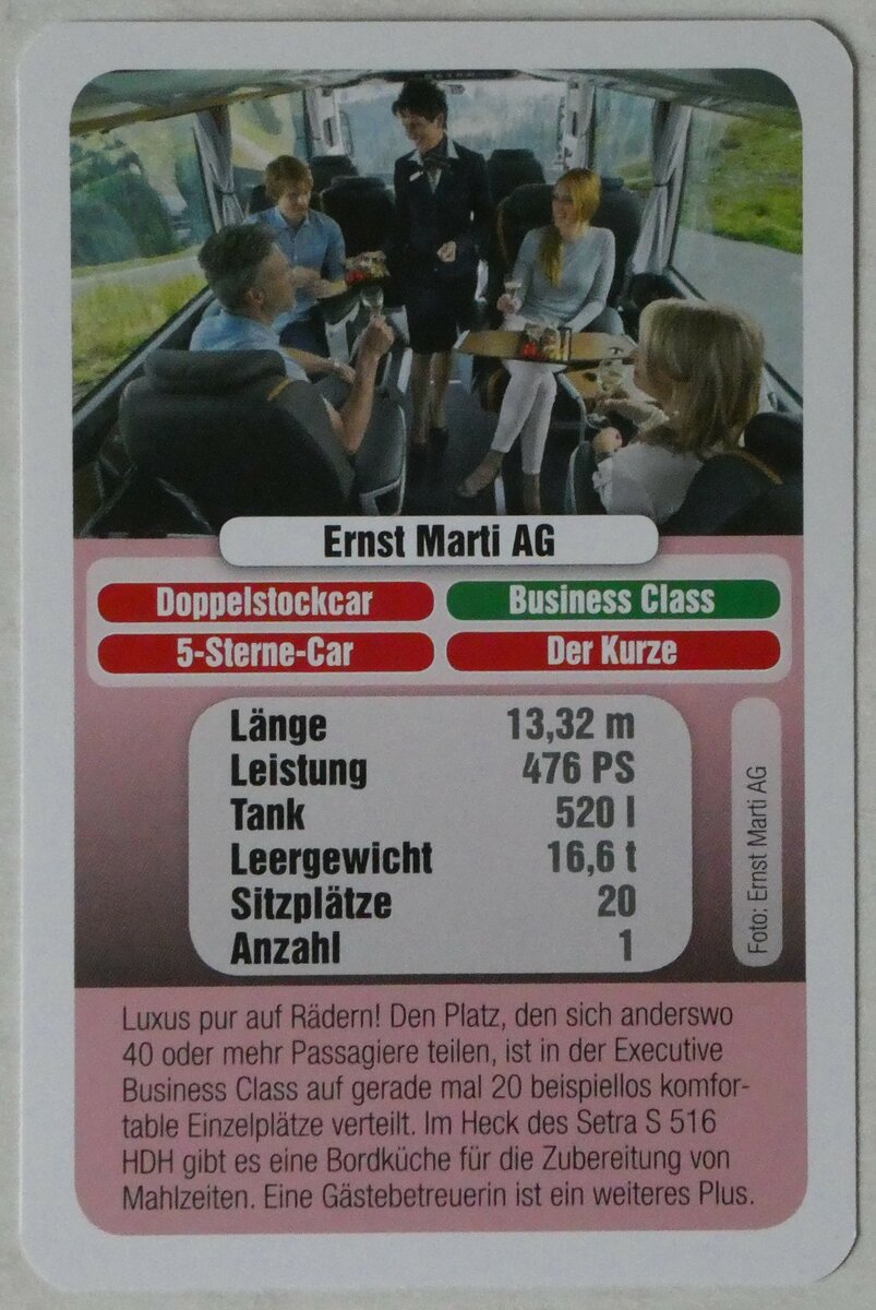 (247'982) - Quartett-Spielkarte mit Business Class am 3. April 2023 in Thun