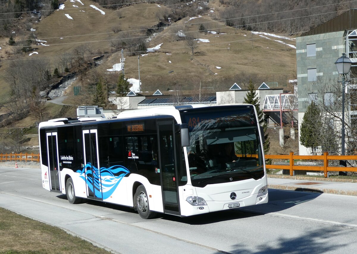 (248'282) - LBB Susten - Nr. 6/VS 38'006 - Mercedes am 9. April 2023 in Leukerbad, Busbahnhof