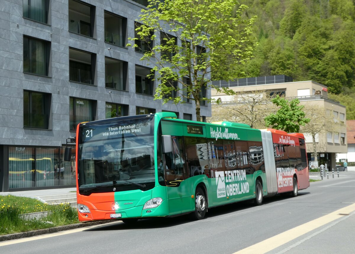 (249'403) - STI Thun - Nr. 713/BE 433'713 - Mercedes am 2. Mai 2023 beim Bahnhof Interlaken Ost