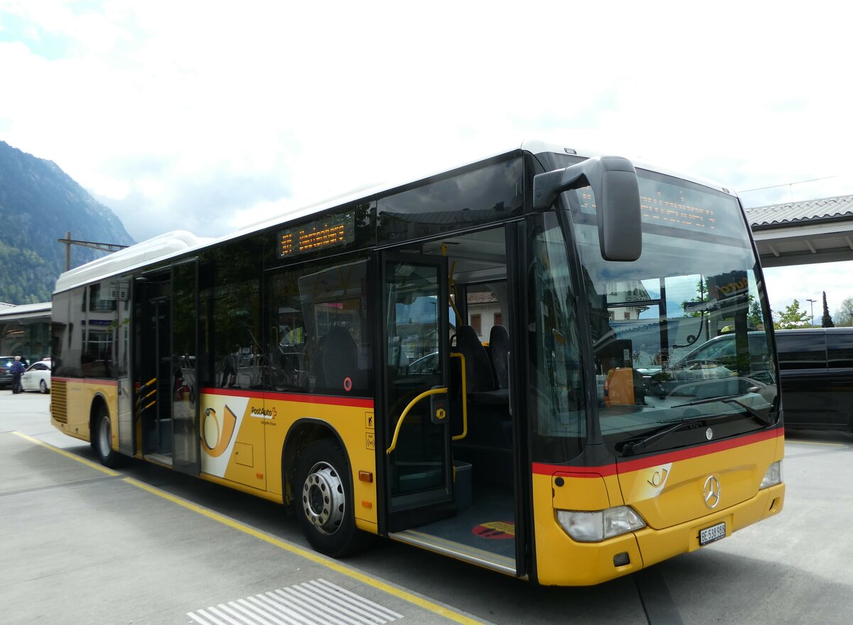 (249'453) - PostAuto Bern - BE 538'988/PID 5417 - Mercedes (ex BE 637'781) am 2. Mai 2023 beim Bahnhof Interlaken West