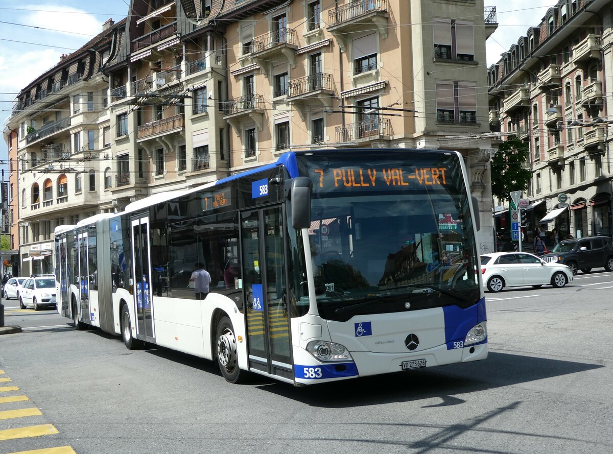 (249'677) - TL Lausanne - Nr. 583/VD 273'626 - Mercedes am 5. Mai 2023 in Lausanne, Chauderon