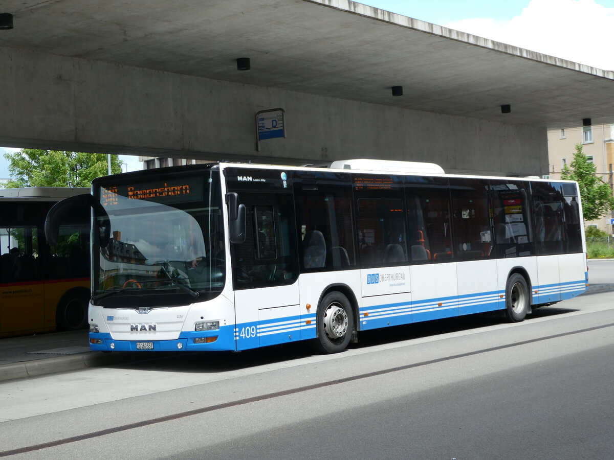 (249'918) - BOTG Amriswil - Nr. 409/TG 180'557 - MAN (ex Nr. 14) am 12. Mai 2023 in Arbon, Bushof