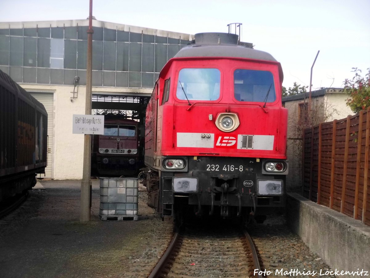 250 137 und 232 416 der LEG in Delitzsch am 24.3.17