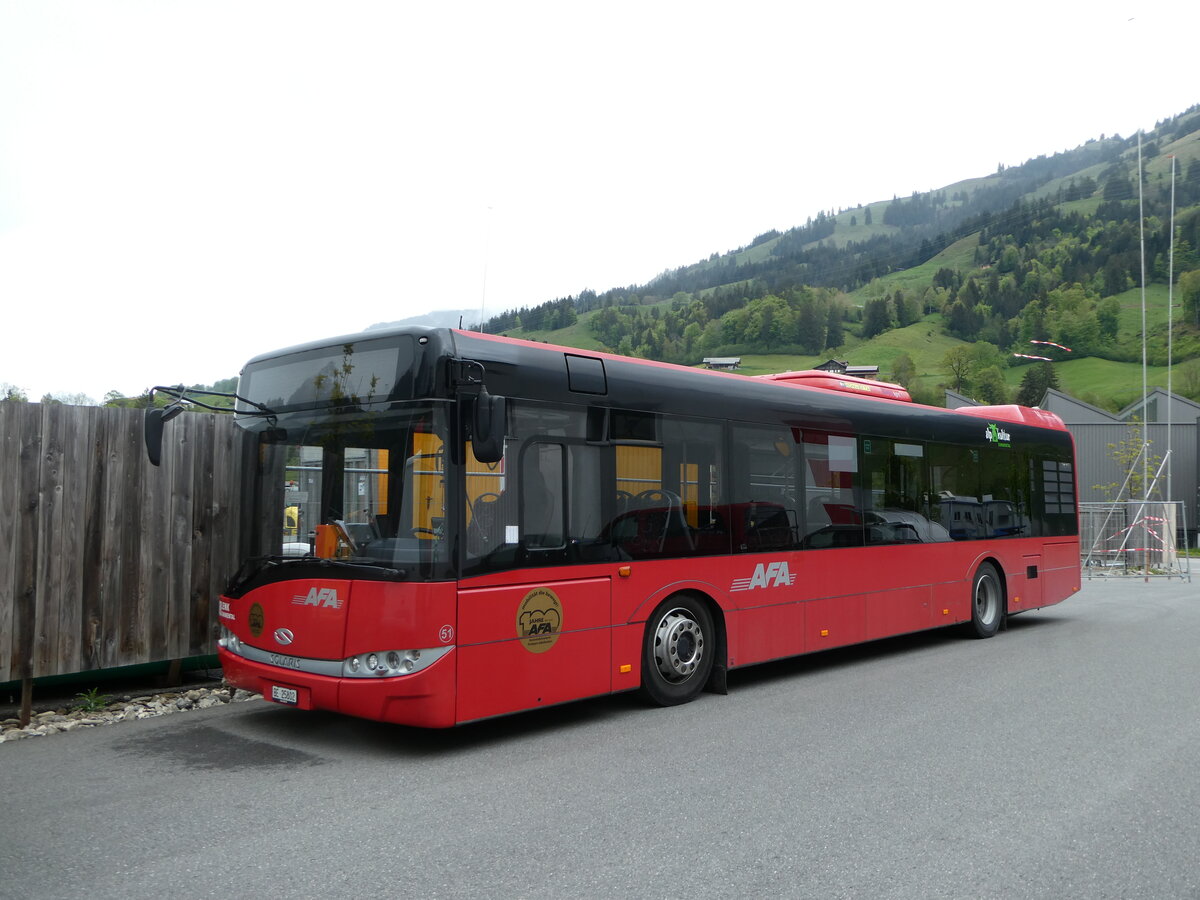 (250'030) - AFA Adelboden - Nr. 51/BE 25'802 - Solaris am 15. Mai 2023 in Frutigen, Garage