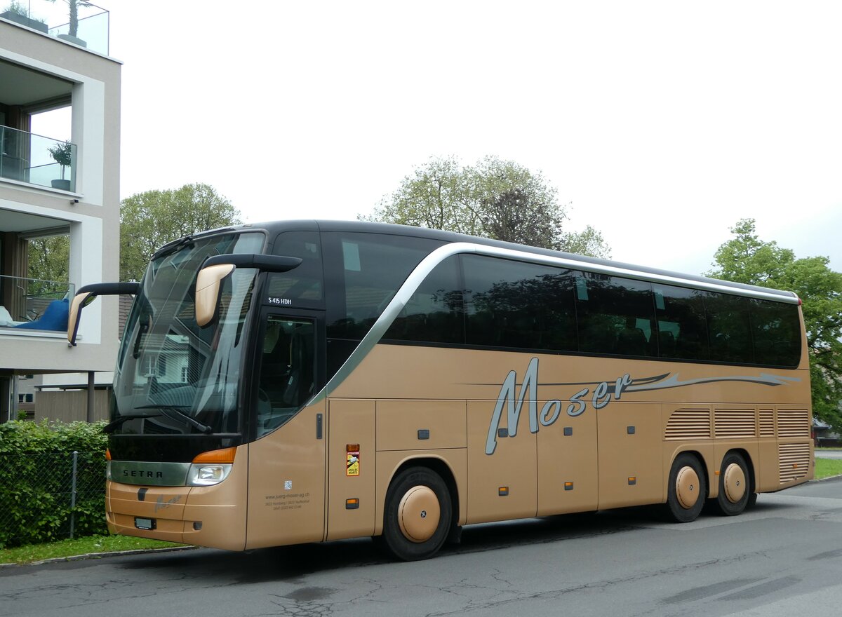 (250'426) - Moser, Teuffenthal - (BE 5334) - Setra am 25. Mai 2023 in Thun, Garage STI