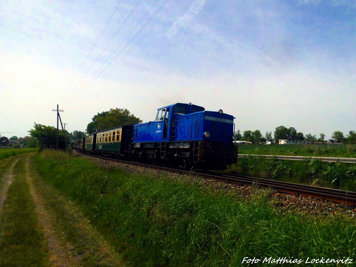 251 901 unterwegs nach Putbus am 22.5.16