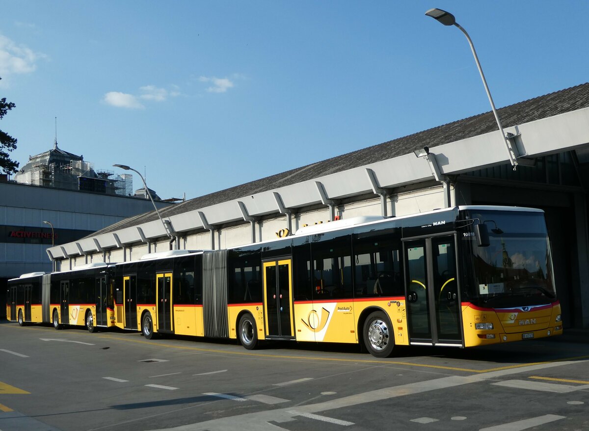 (251'332) - PostAuto Bern - Nr. 10'818/BE 637'670/PID 10'818 - MAN (ex Nr. 670) am 10. Juni 2023 in Bern, Postautostation