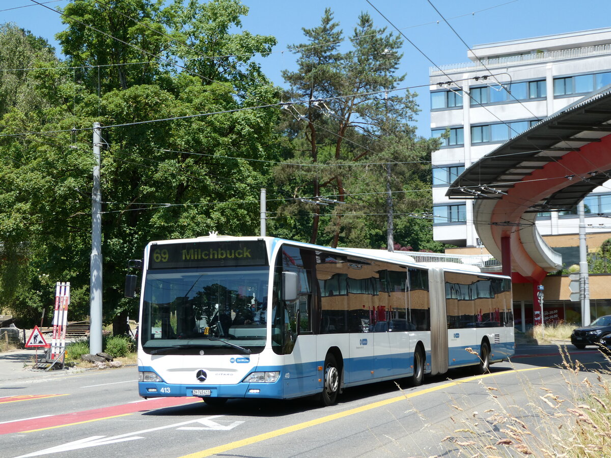 (251'457) - VBZ Zrich - Nr. 413/ZH 745'413 - Mercedes am 13. Juni 2023 in Zrich, Bucheggplatz