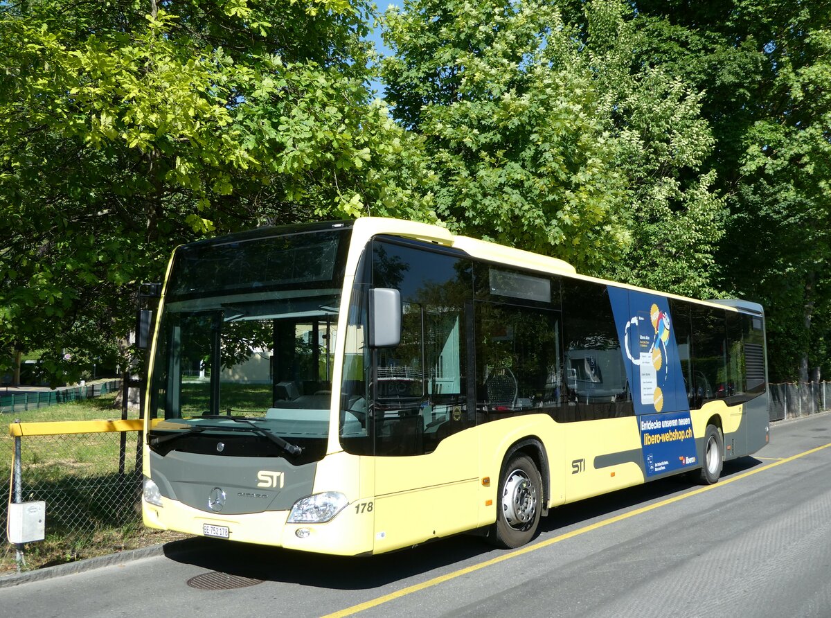 (251'570) - STI Thun - Nr. 178/BE 752'178 - Mercedes am 15. Juni 2023 bei der Schifflndte Thun