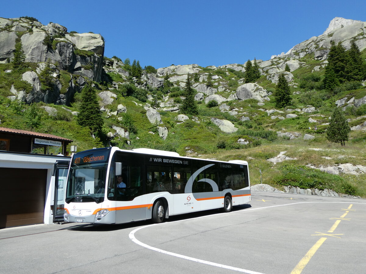 (252'546) - AAGU Altdorf - Nr. 13/UR 9298/PID 11'253 - Mercedes am 9. Juli 2023 in Gscheneralp, Dammagletscher