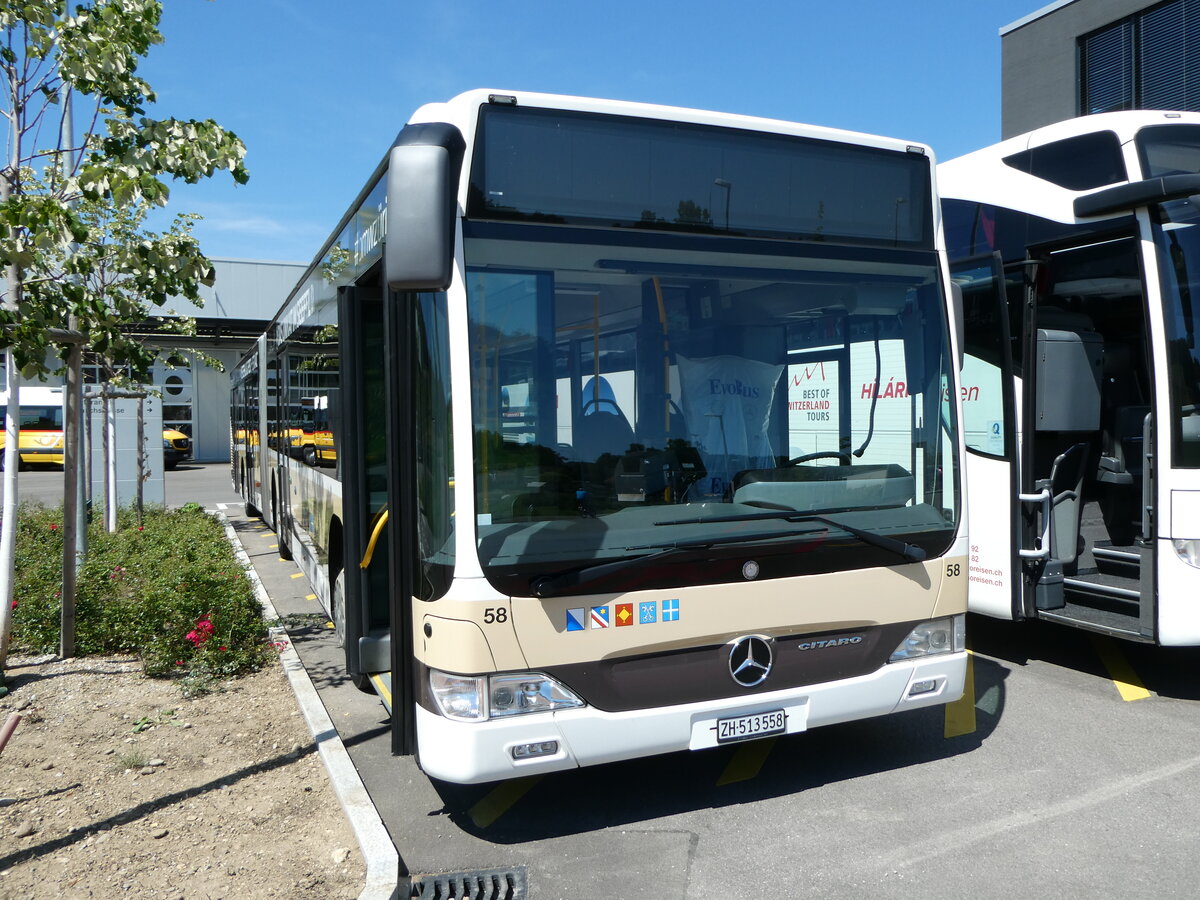 (253'621) - AZZK Zollikon - Nr. 58/ZH 513'558 - Mercedes am 11. August 2023 in Winterthur, EvoBus