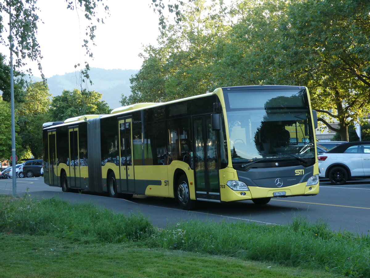 (253'883) - STI Thun - Nr. 703/BE 754'703 - Mercedes am 18. August 2023 in Thun, Lachen