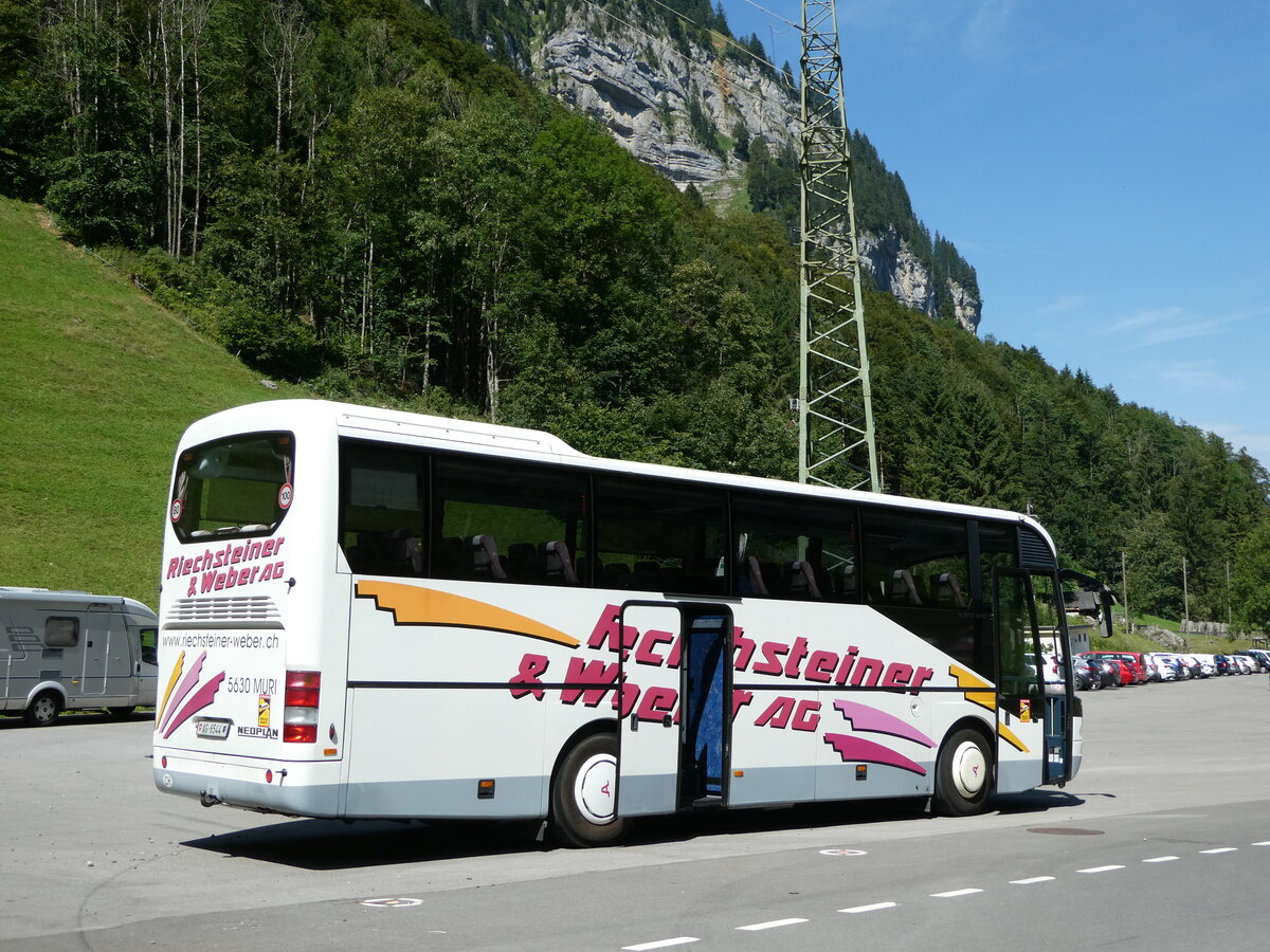 (253'930) - Riechsteiner&Weber, Muri - AG 6544 - Neoplan am 19. August 2023 in Hoch-Ybrig, Talstation Weglosen