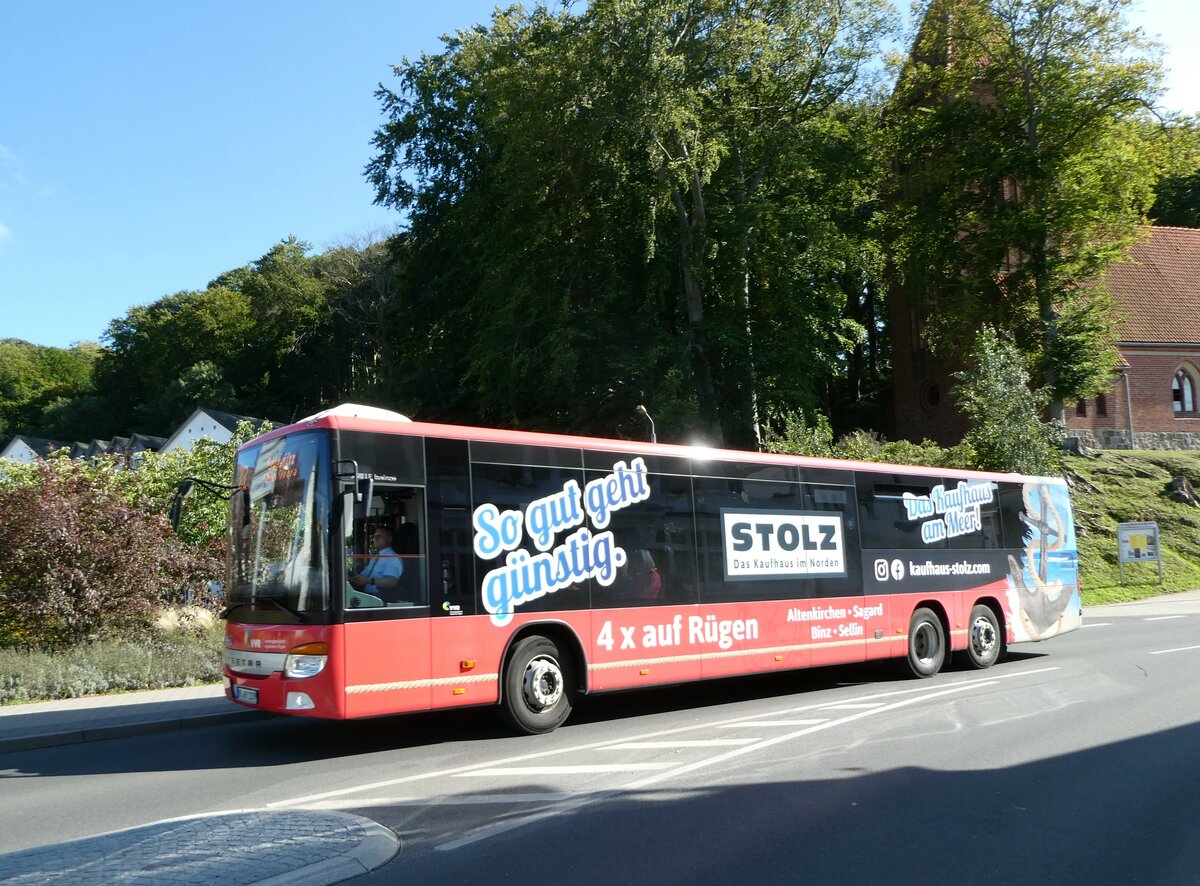 (254'589) - VVR Grimmen - VR-NV 1109 - Setra am 1. September 2023 in Binz, Bahnhofstrasse