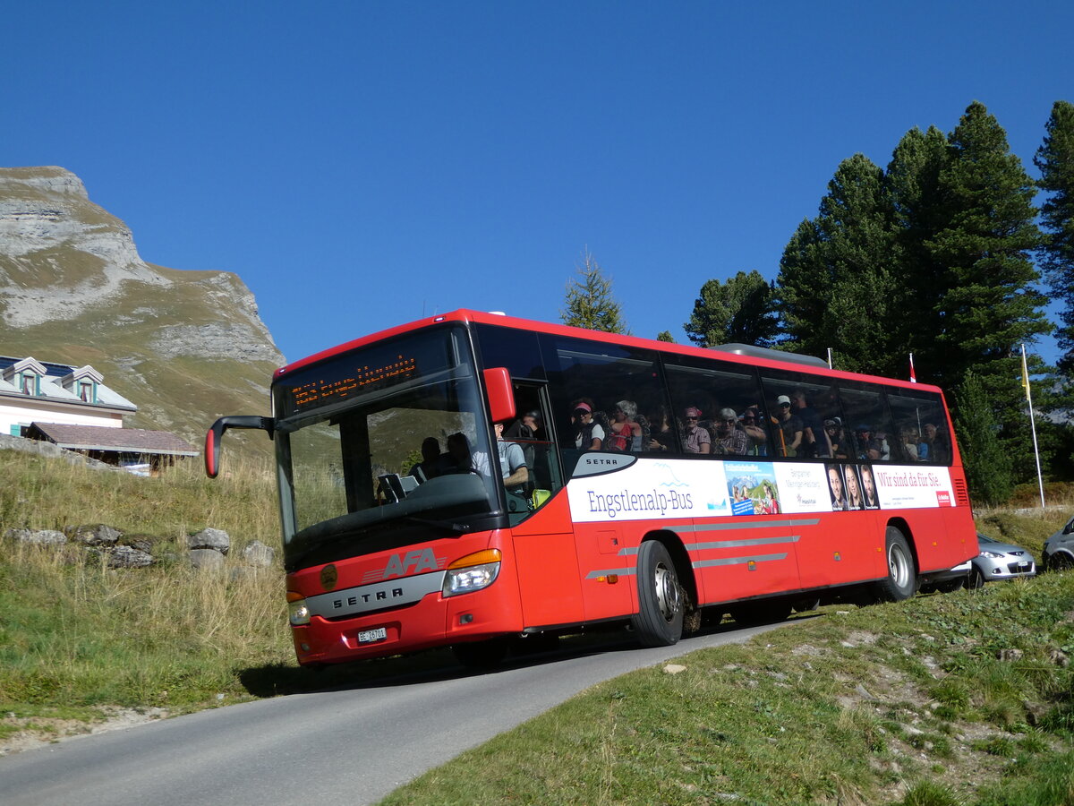 (255'794) - AFA Adelboden - Nr. 24/BE 26'701/PID 10'040 - Setra am 1. Oktober 2023 auf der Engstlenalp (Einsatz: PostAuto fr Engstlenalp-Bus)