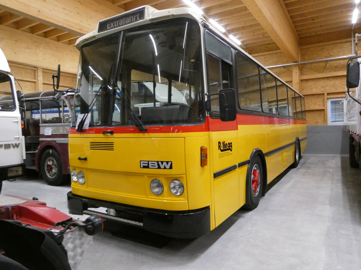 (255'935) - Rllin, Hirzel - FBW/FHS (ex Bucheli, Kriens Nr. 21) am 7. Oktober 2023 in Nfels, FBW-Museum