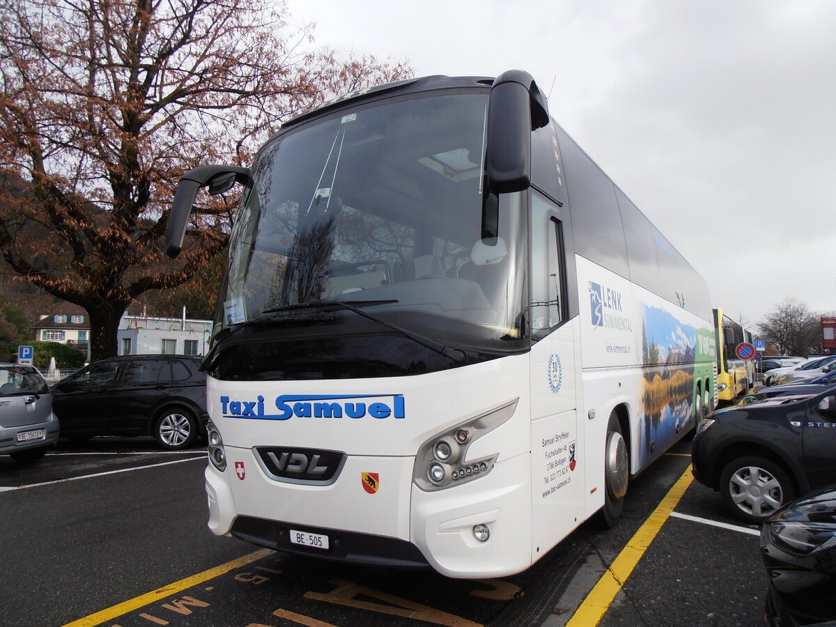 (257'813) - Stryffeler, Boltigen - BE 505 - VDL am 22. Dezember 2023 in Thun, CarTerminal