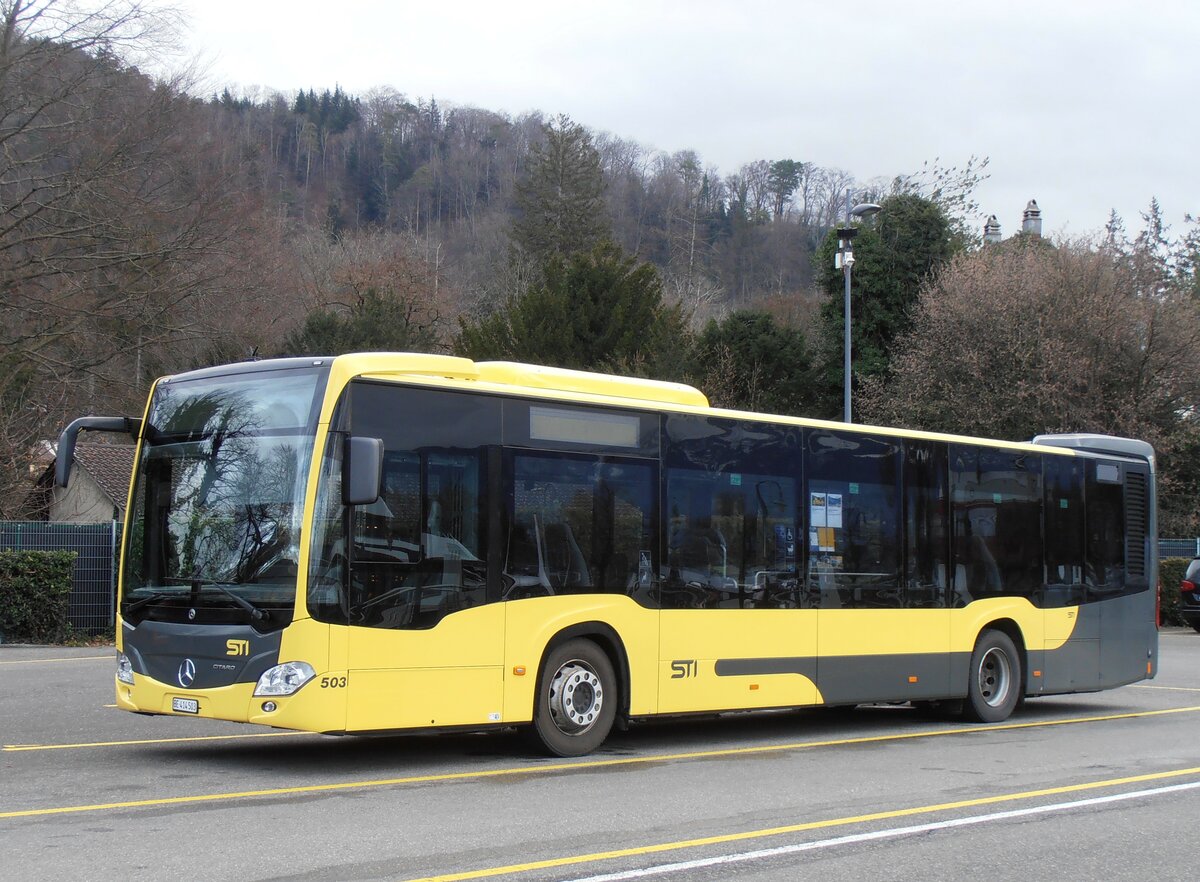 (257'971) - STI Thun - Nr. 503/BE 414'503 - Mercedes am 29. Dezember 2023 bei der Schifflndte Thun