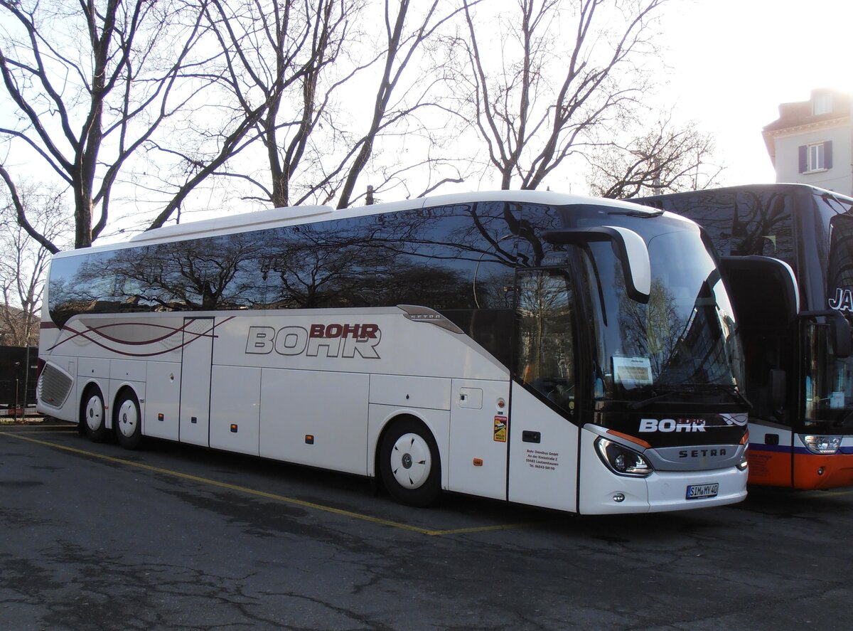 (258'024) - Aus Deutschland: Bohr, Lautzenhausen - SIM-MY 40 - Setra am 30. Dezember 2023 in Zruch, Sihlquai