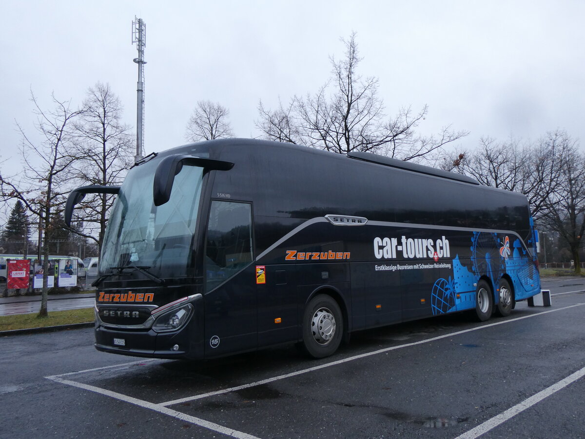 (258'473) - Zerzuben, Visp-Eyholz - Nr. 15/VS 549'315 - Setra am 7. Januar 2024 in Thun, Seestrasse