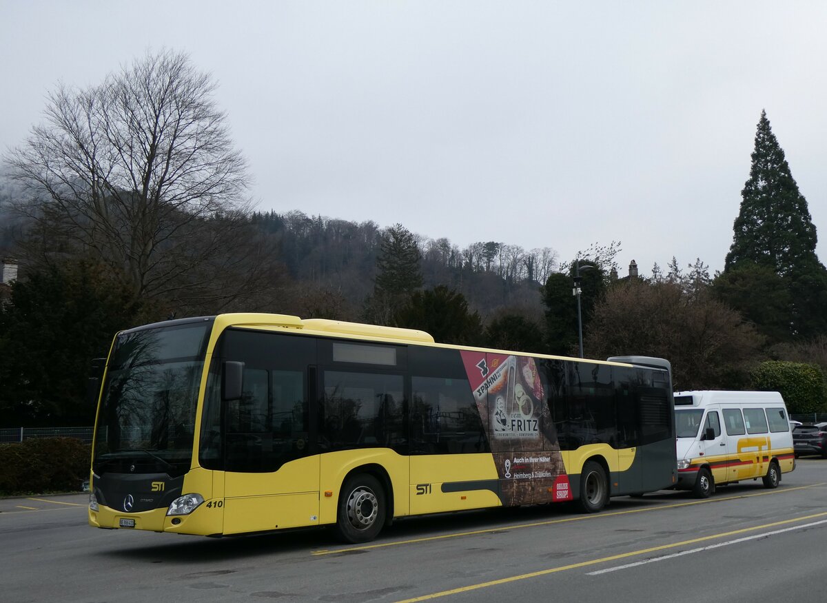 (258'666) - STI Thun - Nr. 410/BE 866'410 - Mercedes am 12. Januar 2024 bei der Schifflndte Thun