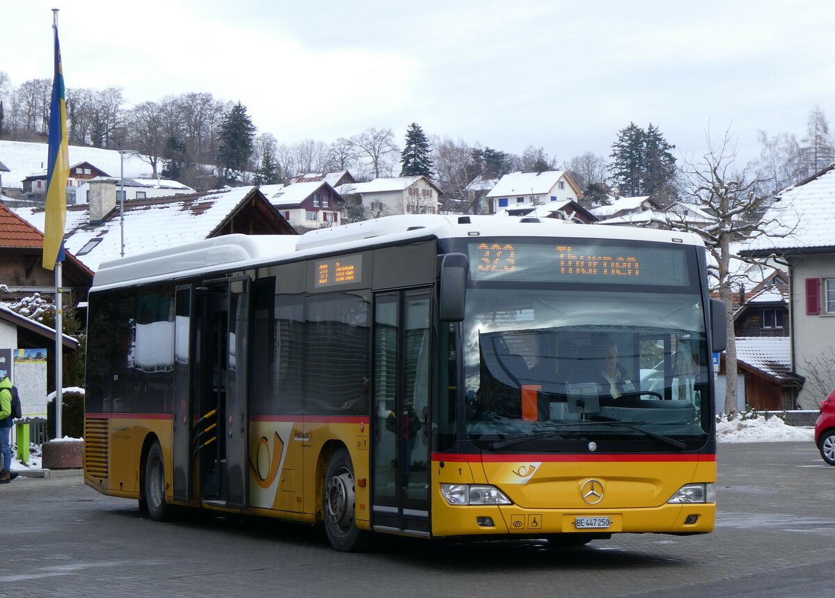 (258'826) - Engeloch, Riggisberg - Nr. 1/BE 447'250/PID 5578 - Mercedes am 22. Januar 2024 in Riggisberg, Post