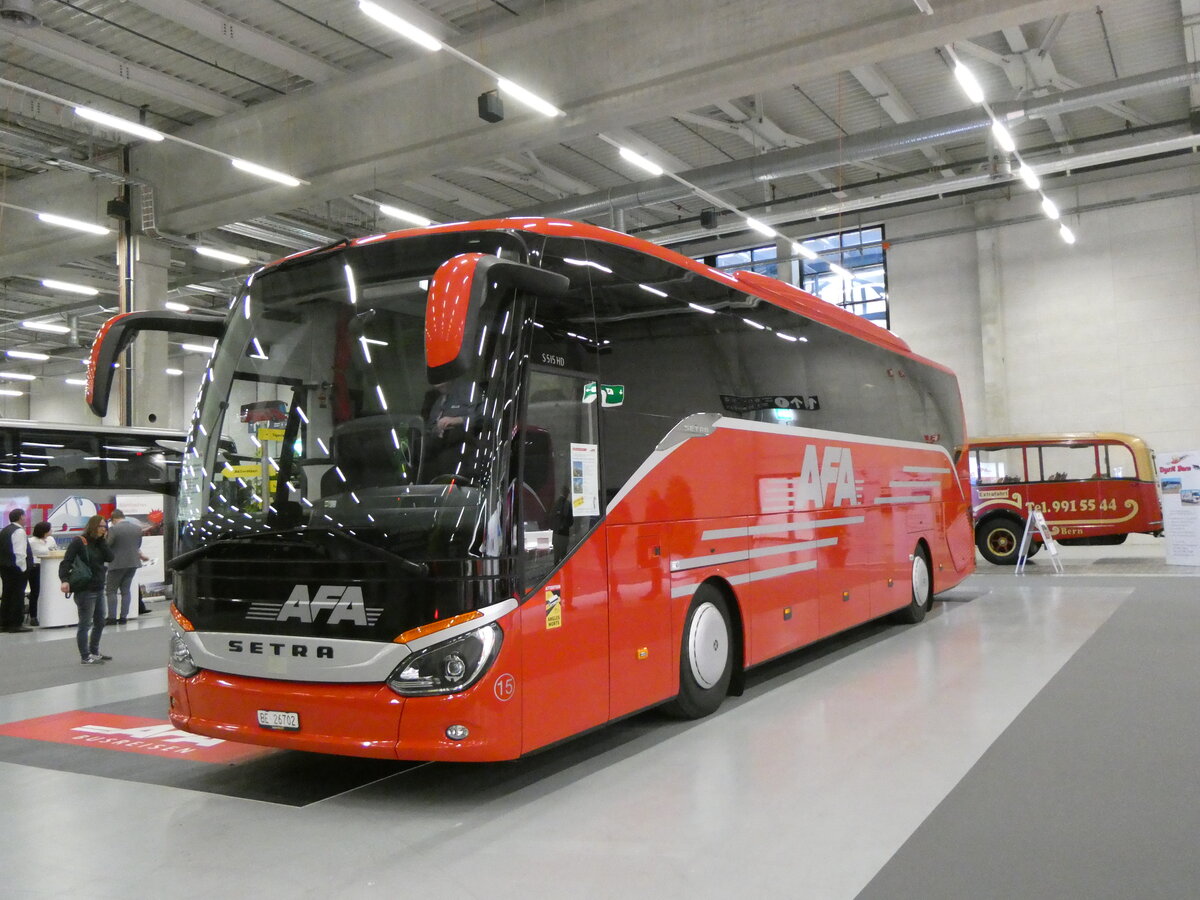 (258'880) - AFA Adelboden - Nr. 15/BE 26'702 - Setra am 25. Januar 2024 in Bern, Ferienmesse