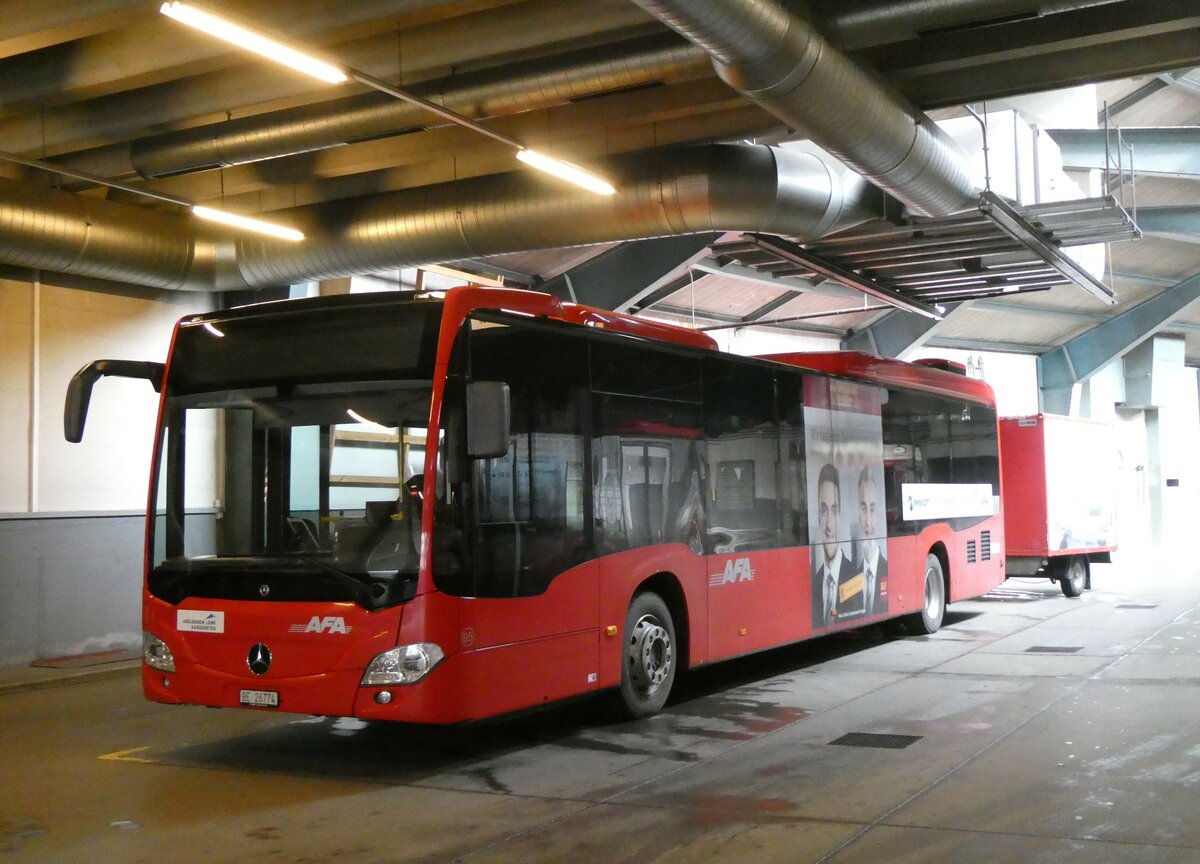 (259'458) - AFA Adelboden - Nr. 95/BE 26'774 - Mercedes am 19. Februar 2024 in Adelboden, Busstation