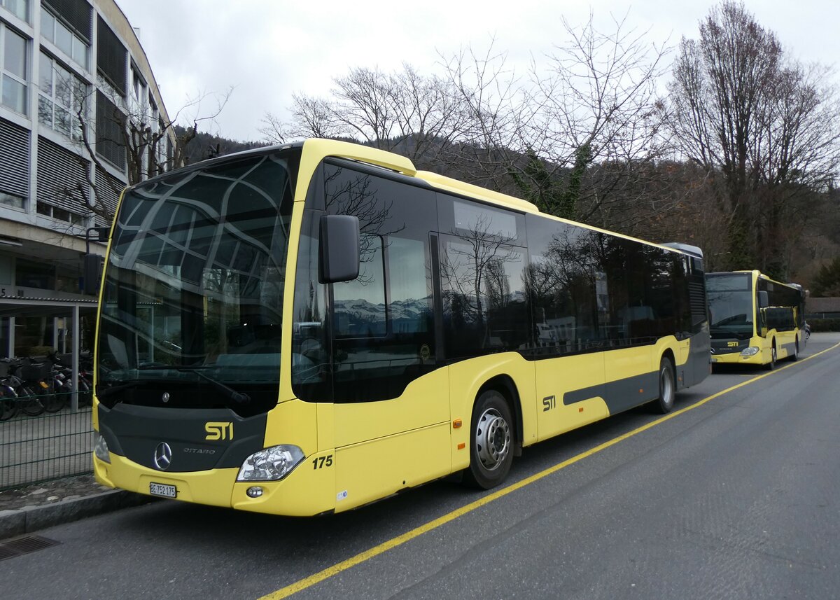 (259'680) - STI Thun - Nr. 175/BE 752'175 - Mercedes am 26. Februar 2024 bei der Schifflndte Thun