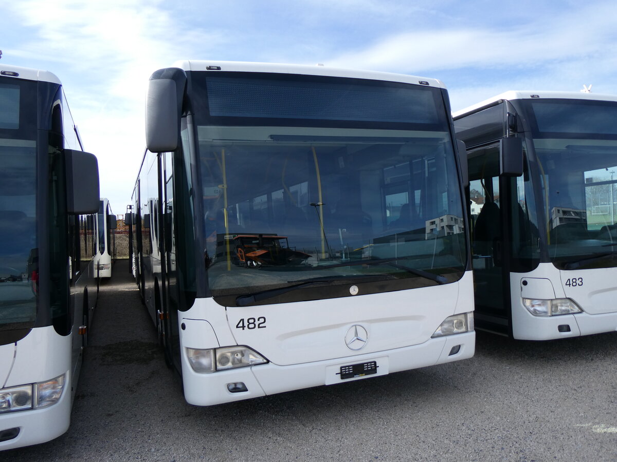 (259'874) - Intertours, Domdidier - Nr. 482 - Mercedes (ex PostAuto Bern Nr. 9/PID 4560; ex Klopfstein, Laupen Nr. 9) am 2. Mrz 2024 in Domdidier, Garage