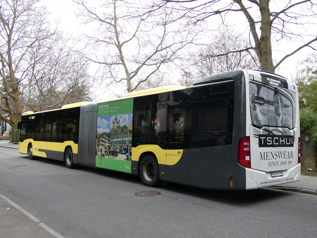 (260'242) - STI Thun - Nr. 709/BE 865'709 - Mercedes am 10. Mrz 2024 beim Bahnhof Thun (Kante X)