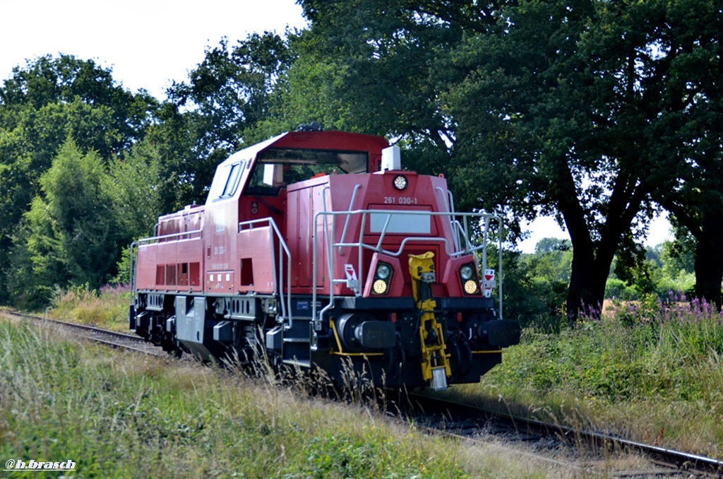 261 030-1 fuhr lz zum glinder bahnhof,16.07.18