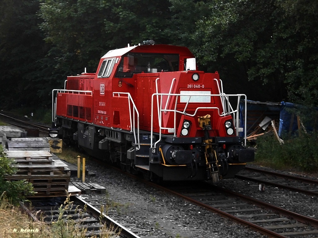 261 040-0 war bei rangierarbeiten am bhf glinde,datum 12.06.14