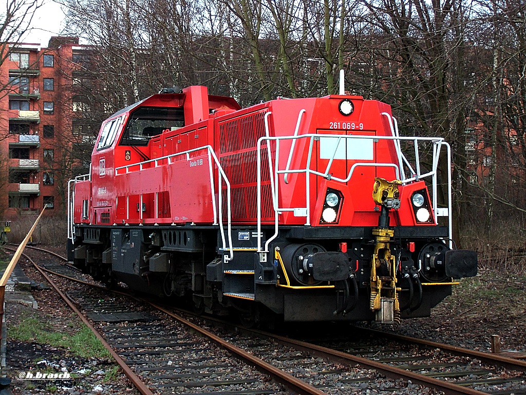 261 069-9 war bei rangierarbeiten am glinder bahnhof,02.02.15