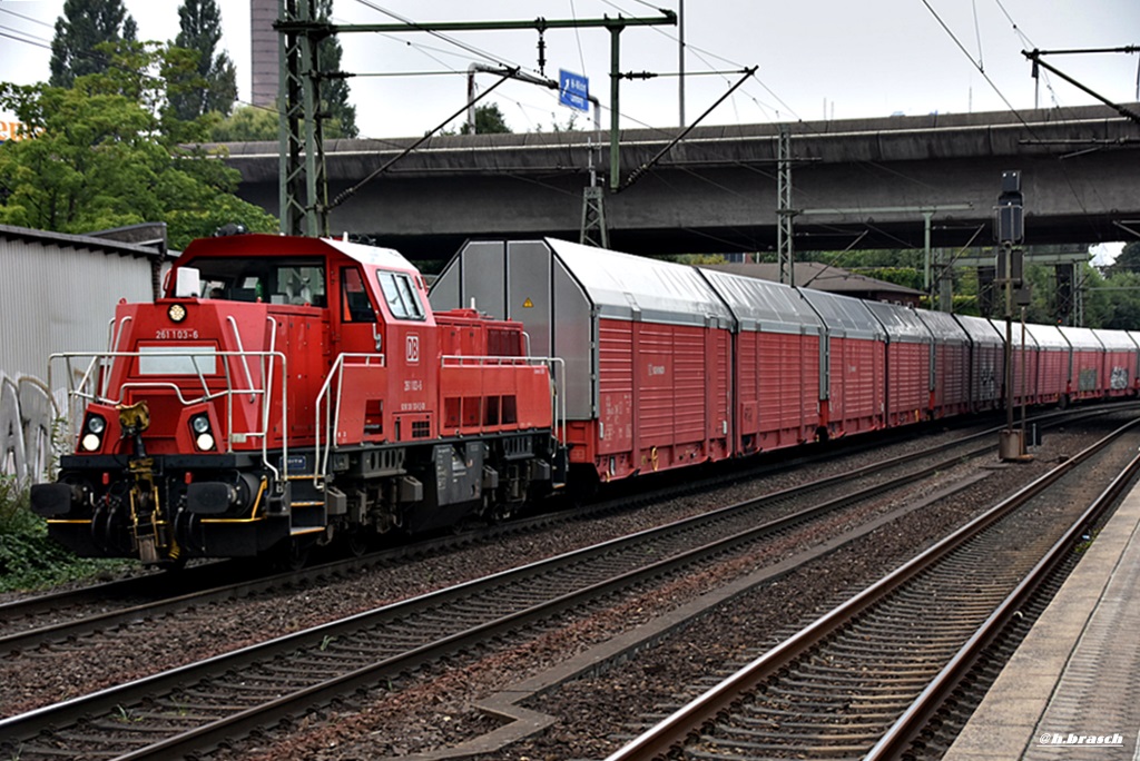 261 103-6 zog einen autozug durch hh-harburg,16.09.16