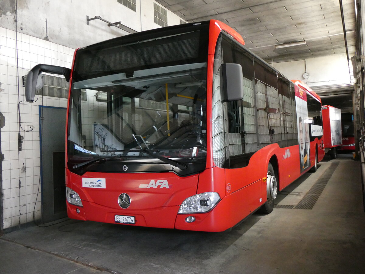 (261'010) - AFA Adelboden - Nr. 95/BE 26'774 - Mercedes am 5. April 2024 in Adelboden, Busstation