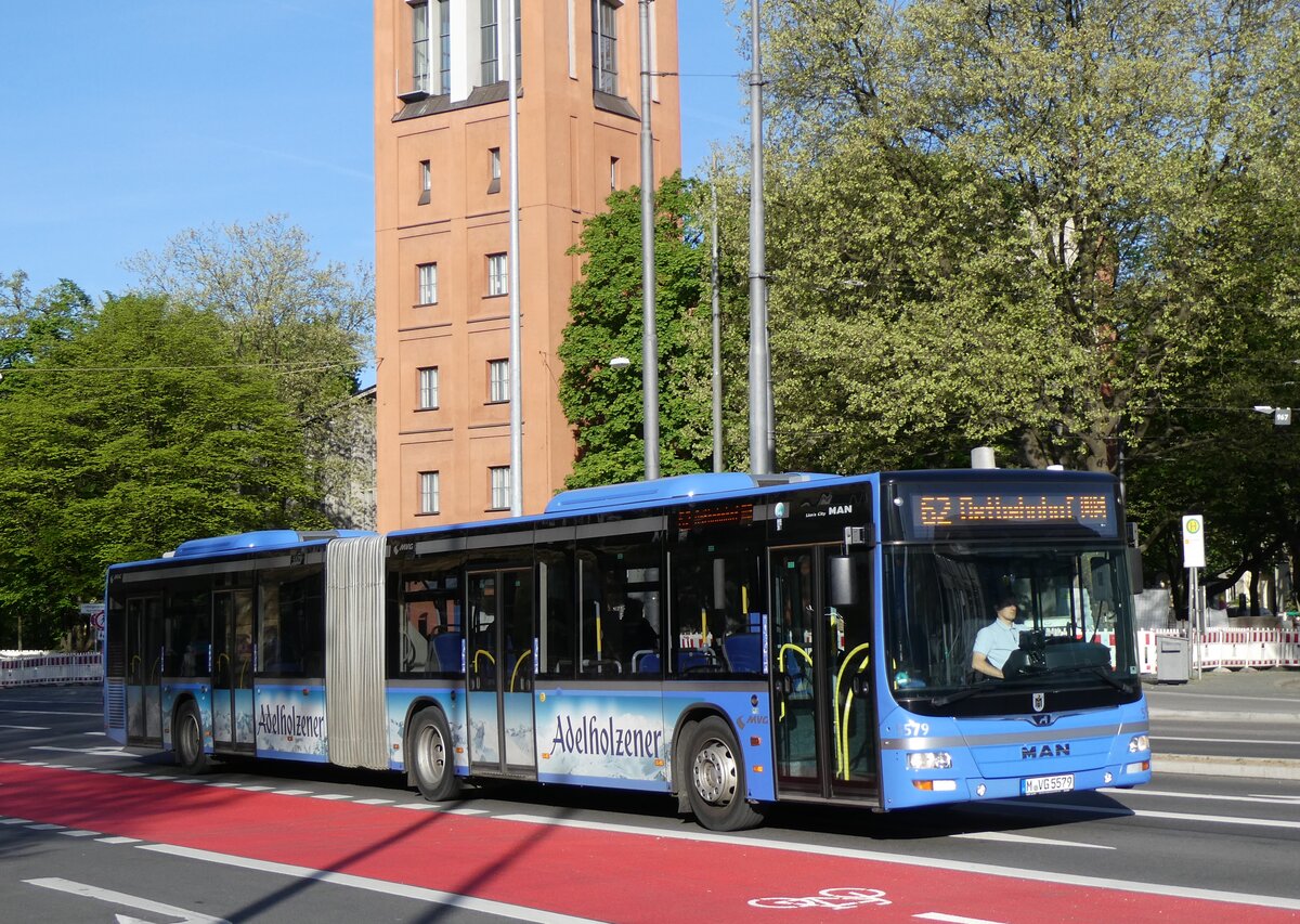 (261'298) - MVG Mnchen - Nr. 5579/M-VG 5579 - MAN am 14. April 2024 in Mnchen, Sendlinger Tor