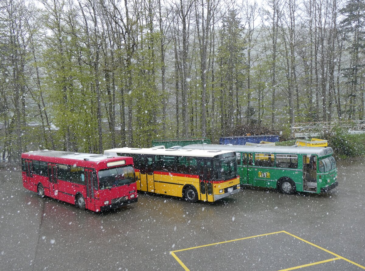 (261'601) - Bernmobil, Bern (SOB) - Nr. 193 - Volvo/Gangloff am 21. April 2024 in Burgdorf, kihof Ziegelgut