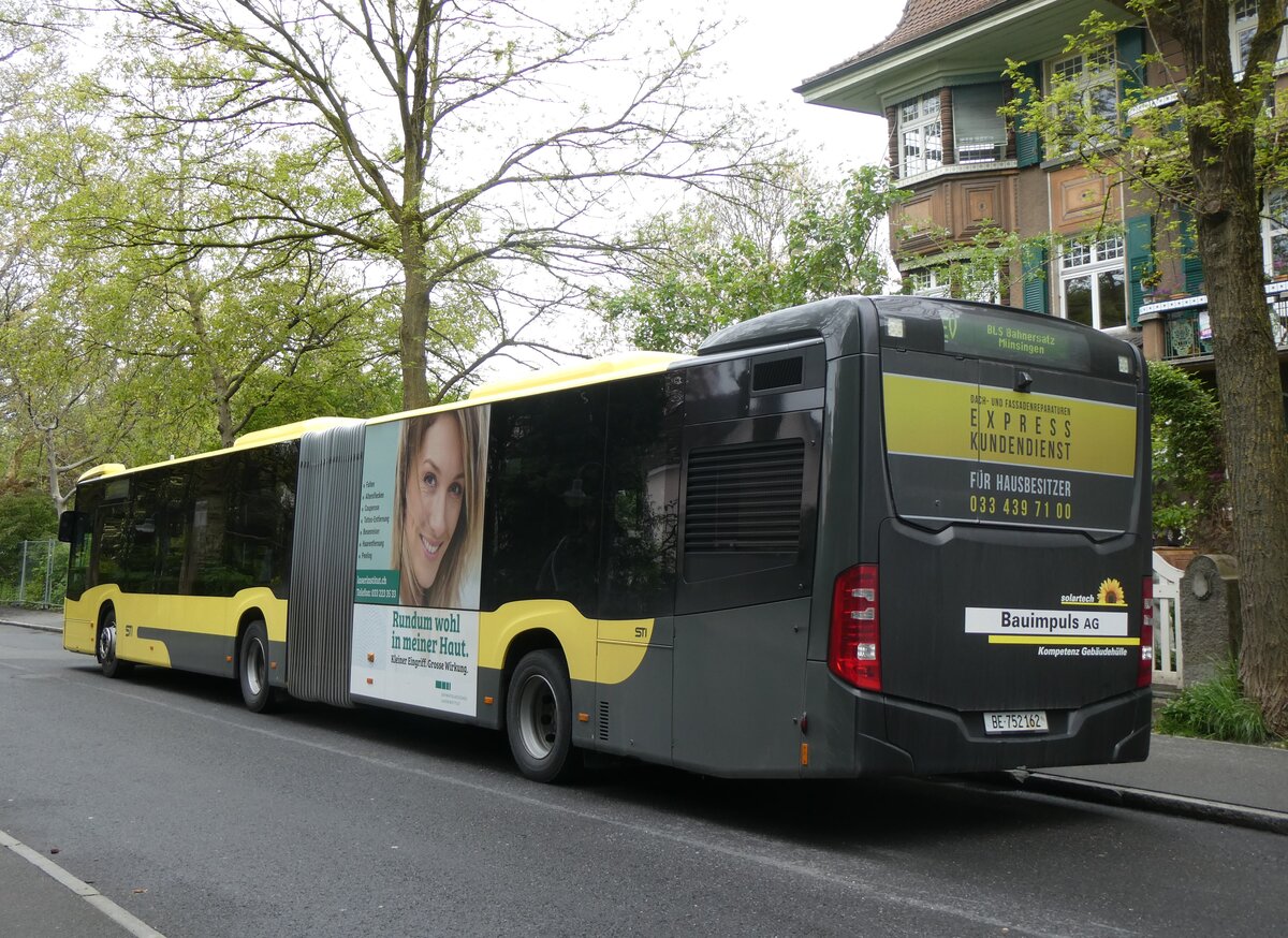 (261'873) - STI Thun - Nr. 162/BE 752'162 - Mercedes am 3. Mai 2024 beim Bahnhof Thun (Kante X)