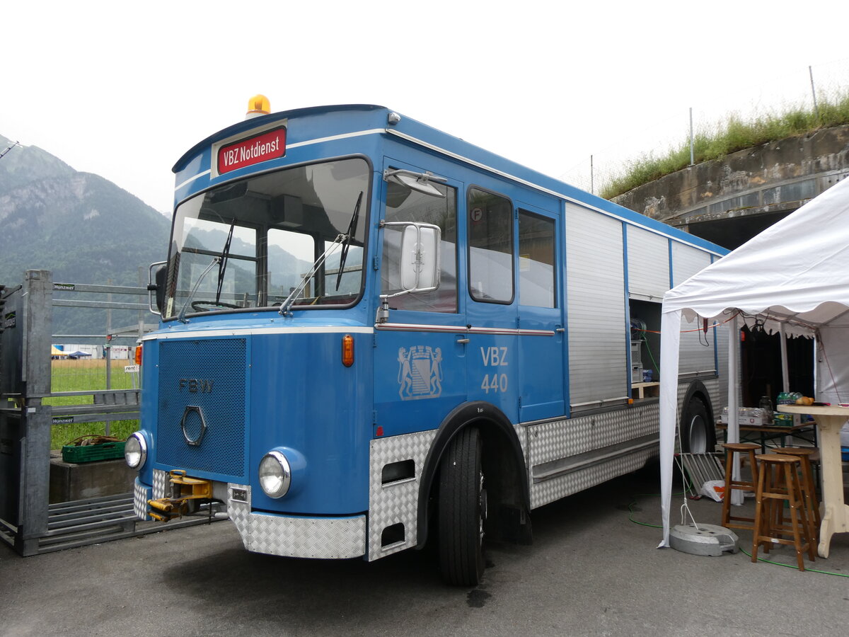 (264'152) - VBZ Zrich - Nr. 440 - FBW/Tscher am 29. Juni 2024 in Interlaken, Flugplatz