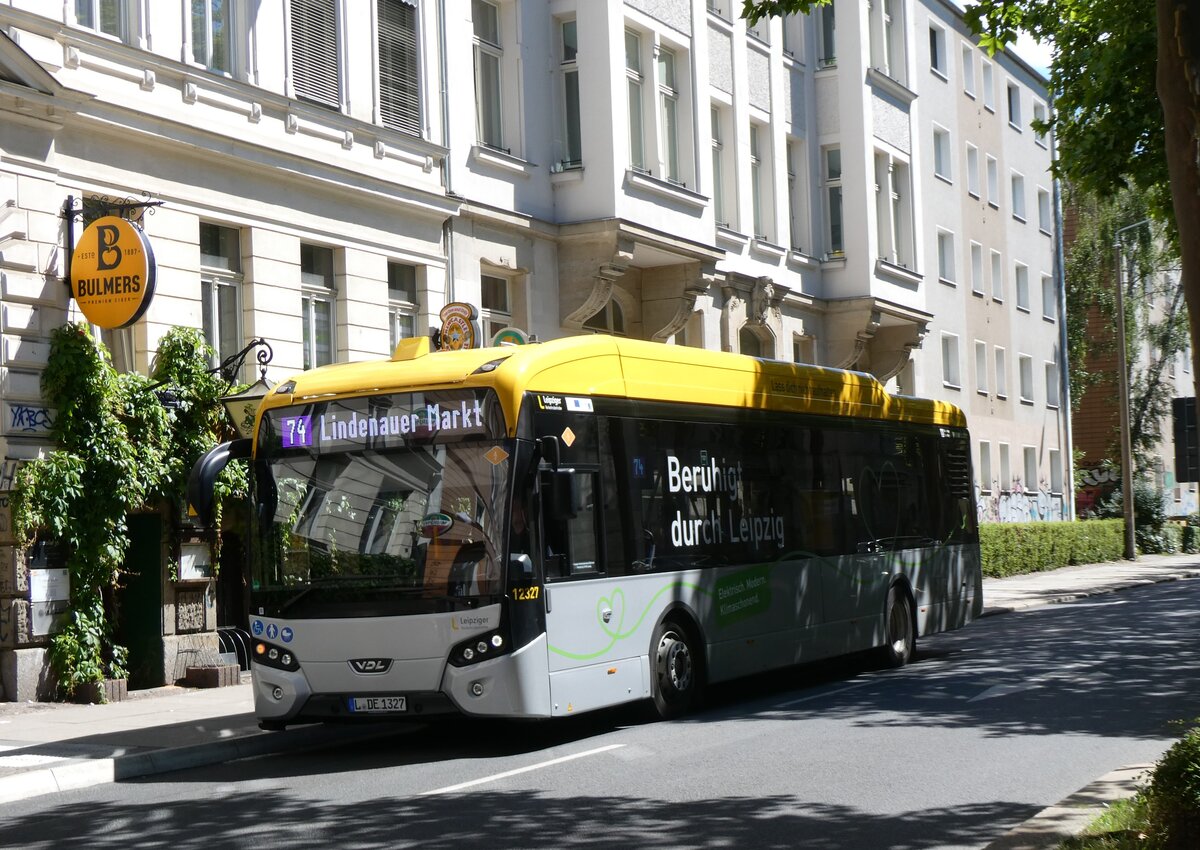 (264'448) - LVB Leipzig - Nr. 12'327/L-DE 1327 - eVDL am 9. Juli 2024 in Leipzig, Karl-Liebknecht-/Kurt-Eisner-Strasse